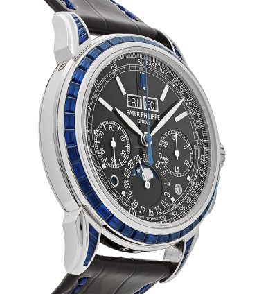 Patek Philippe Perpetual Calendar Chronograph Grand Complications 5271 11p-001 Moon Phases Platinum Black Dial Sapphire Bezel