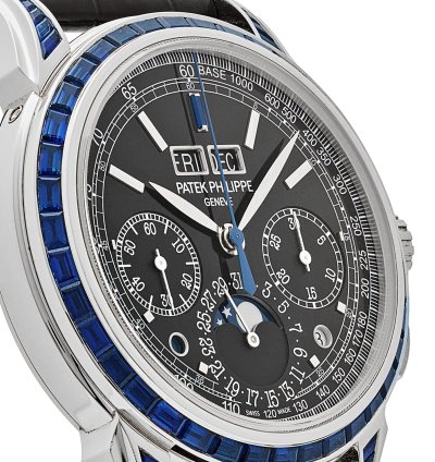 Patek Philippe Perpetual Calendar Chronograph Grand Complications 5271 11p-001 Moon Phases Platinum Black Dial Sapphire Bezel