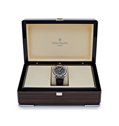 Patek Philippe Perpetual Calendar Chronograph Grand Complications 5271 11p-001 Moon Phases Platinum Black Dial Sapphire Bezel