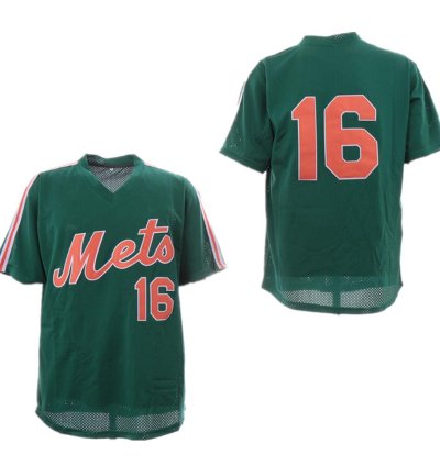 New York Mets Dwight Gooden Green Throwback Mesh Pullover Jersey
