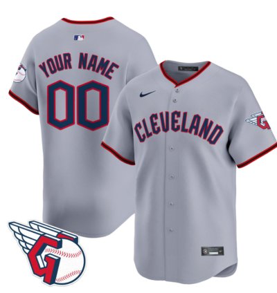 Cleveland Guardians 2025 Gray Road Custom Jersey - All Stitched