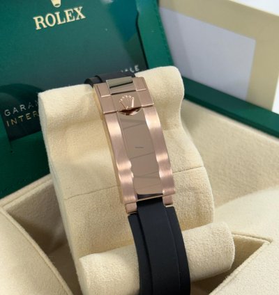 Rolex Daytona Rose Gold Oysterflex Sundust Dial 126515ln New 2023
