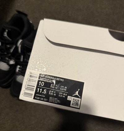 Jordan Retro 4 White Thunder