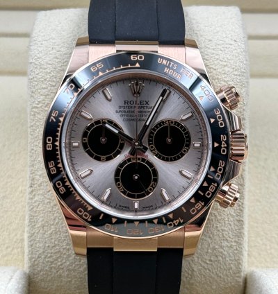 Rolex Daytona Rose Gold Oysterflex Sundust Dial 126515ln Unworn 2024