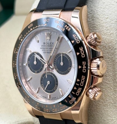 Rolex Daytona Rose Gold Oysterflex Sundust Dial 126515ln Unworn 2024