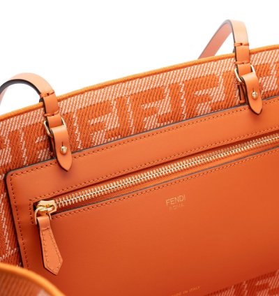 Fendi Large Roll Striped Tote Bag