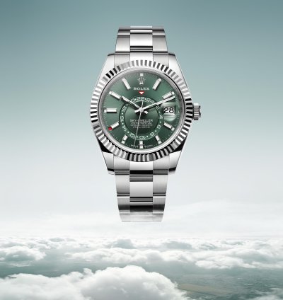 Rolex Sky-dweller New 2025 336934 Green Oyster Steel 42 Mm