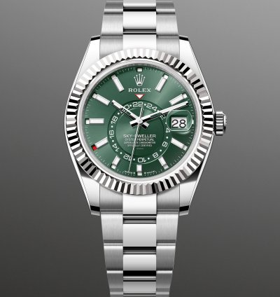 Rolex Sky-dweller New 2025 336934 Green Oyster Steel 42 Mm