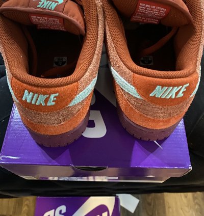 Nike Sb Dunk Low Mystic Red Dv5429-601 Men Sz 12 Used