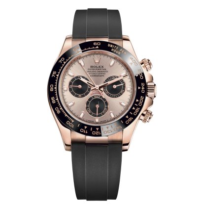Rolex Daytona Rose Gold Pink Dial Oysterflex 116515ln