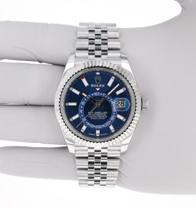 Rolex Sky-dweller New 2025 April 336934 Blue Jubilee Steel 42 Mm