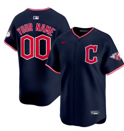 Custom Cleveland Guardians Jersey 2025 Vapor Premier Limited All Stitched Navy