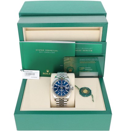 Rolex Sky-dweller New 2025 April 336934 Blue Jubilee Steel 42 Mm