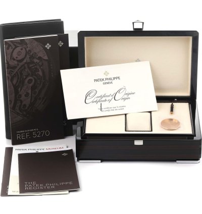 Patek Philippe Perpetual Calendar Chronograph Grand Complications Perpetual Calendar Rose Gold Watch 5270 Box Papers