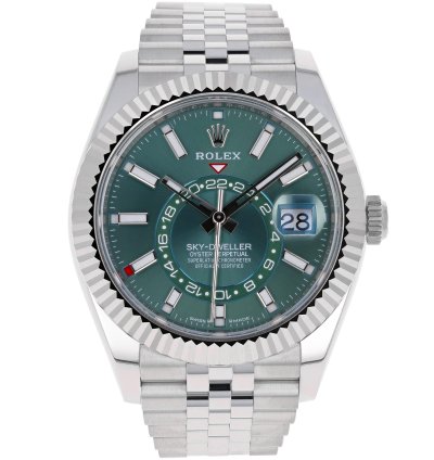 Rolex Sky-dweller New 2025 April 336934 Green Jubilee Steel 42 Mm