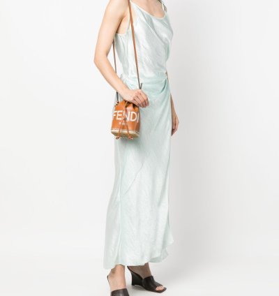 Fendi Small Mon Tresor Leather Bucket Bag