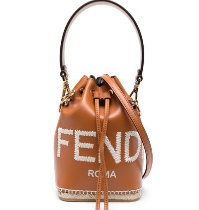 Fendi Small Mon Tresor Leather Bucket Bag