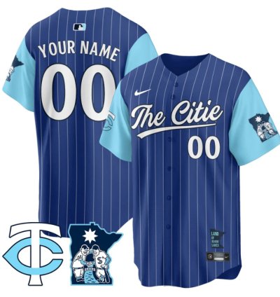Custom Minnesota Twins Jersey 2025 City Connect Concept Stitched Royal