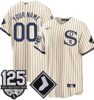 Custom Chicago White Sox Jersey Name Number 125th Anniversary Stitched Field Of Dream