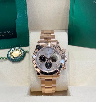 Rolex Daytona Rose Gold Sundust Black Dial 2024