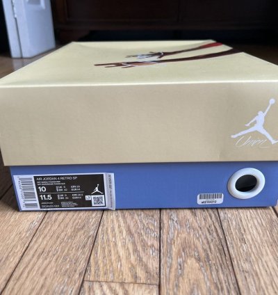 Jordan Union La- Air Jordan 4 Off Noir