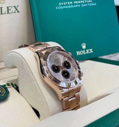Rolex Daytona Rose Gold Sundust Black Dial 2024