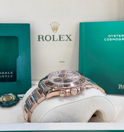 Rolex Daytona Rose Gold Sundust Black Dial 2024