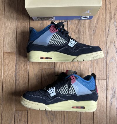 Jordan Union La- Air Jordan 4 Off Noir