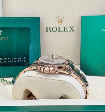 Rolex Daytona Rose Gold Sundust Black Dial 2024
