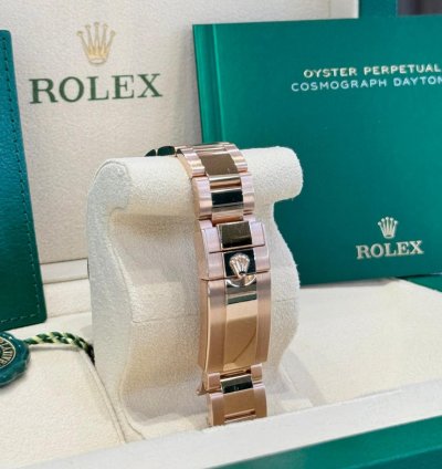 Rolex Daytona Rose Gold Sundust Black Dial 2024