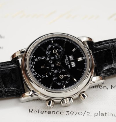 Patek Philippe Perpetual Calendar Chronograph In Platinum Ref 3970 2
