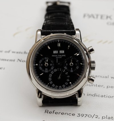 Patek Philippe Perpetual Calendar Chronograph In Platinum Ref 3970 2