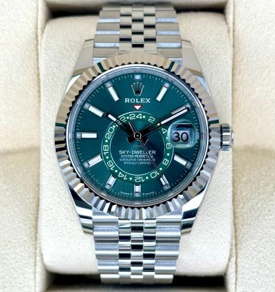 Rolex Sky-dweller New 2025 Sky-dweller 42mm 336934 Jubilee Green Dial
