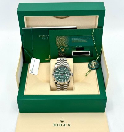 Rolex Sky-dweller New 2025 Sky-dweller 42mm 336934 Jubilee Green Dial
