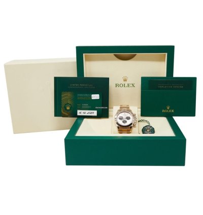 Rolex Daytona Rose Gold Sundust Dial On Oyster Bracelet Complete Set Like New 2024