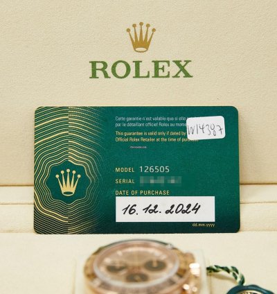 Rolex Daytona Rose Gold Sundust Dial On Oyster Bracelet Complete Set Like New 2024