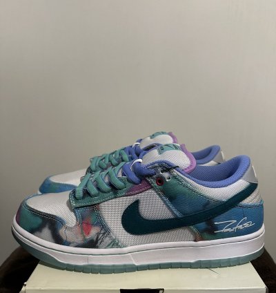 Nike Sb Dunk Low Og Qs Futura Laboratories Bleached Aqua