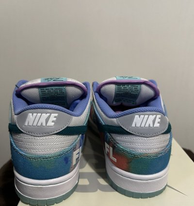 Nike Sb Dunk Low Og Qs Futura Laboratories Bleached Aqua