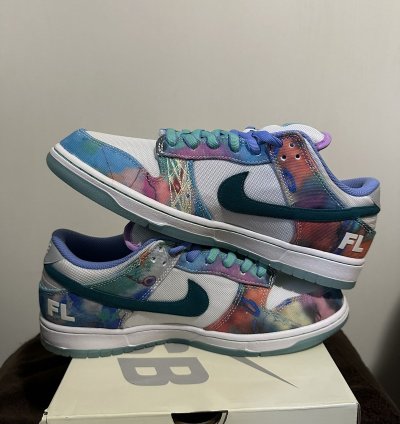 Nike Sb Dunk Low Og Qs Futura Laboratories Bleached Aqua