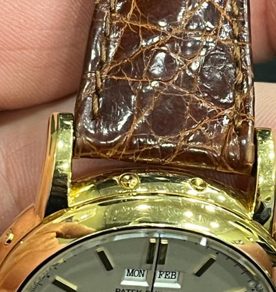 Patek Philippe Perpetual Calendar Chronograph Rare Second Series-1990-chrono Moon-perpetual Calendar-never Polish English Calendar