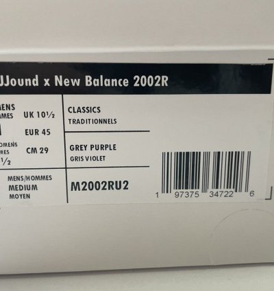 Jjjjound New Balance 2002r - Storm Blue Size 11 Mens