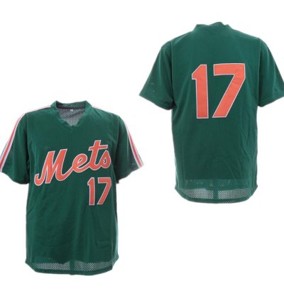 New York Mets Keith Hernandez Green Throwback Mesh Pullover Jersey