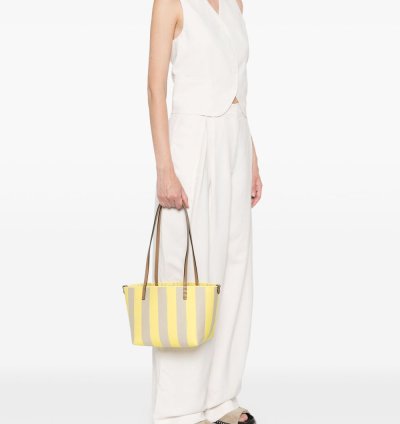 Fendi Small Roll Cotton Tote Bag