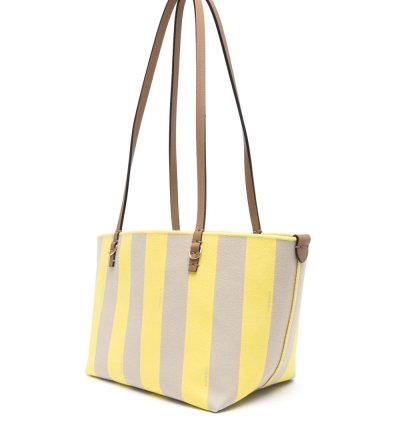Fendi Small Roll Cotton Tote Bag