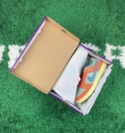 Nike Sb Dunk Low Orange Emerald Rise Men Size 10 New