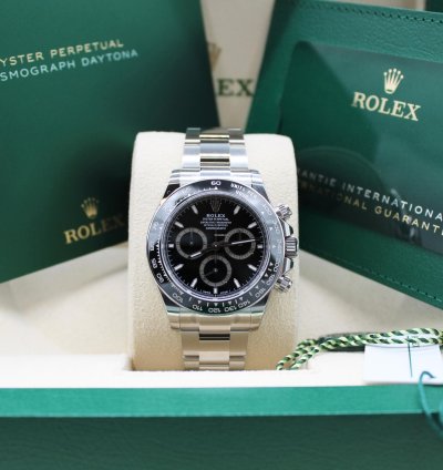 Rolex Daytona Schwarz - 126500ln - Lc100 02 2025 - Neu Ungetragen - Full Set
