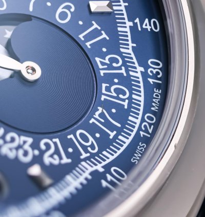 Patek Philippe Perpetual Calendar Chronograph Ref 5270g-014 18k White Gold Blue Chin Dial Box Papers Bj-2014