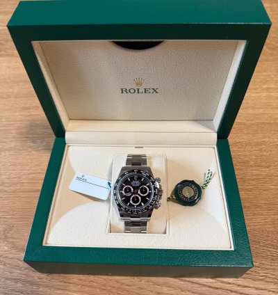 Rolex Daytona Schwarz - 2024 - Lc100 - Neu Ungetragen - Fullset