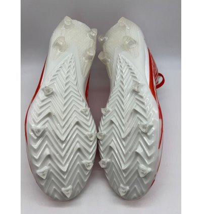 Adidas Adizero Football Cleats Orange White Men Size 12 5