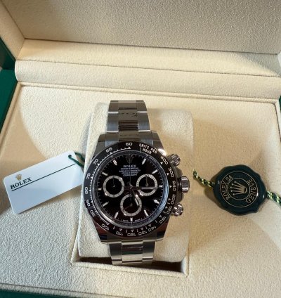 Rolex Daytona Schwarz - 2024 - Lc100 - Neu Ungetragen - Fullset